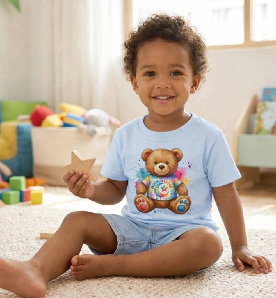 Tie‑Dye Teddy Splash Tee