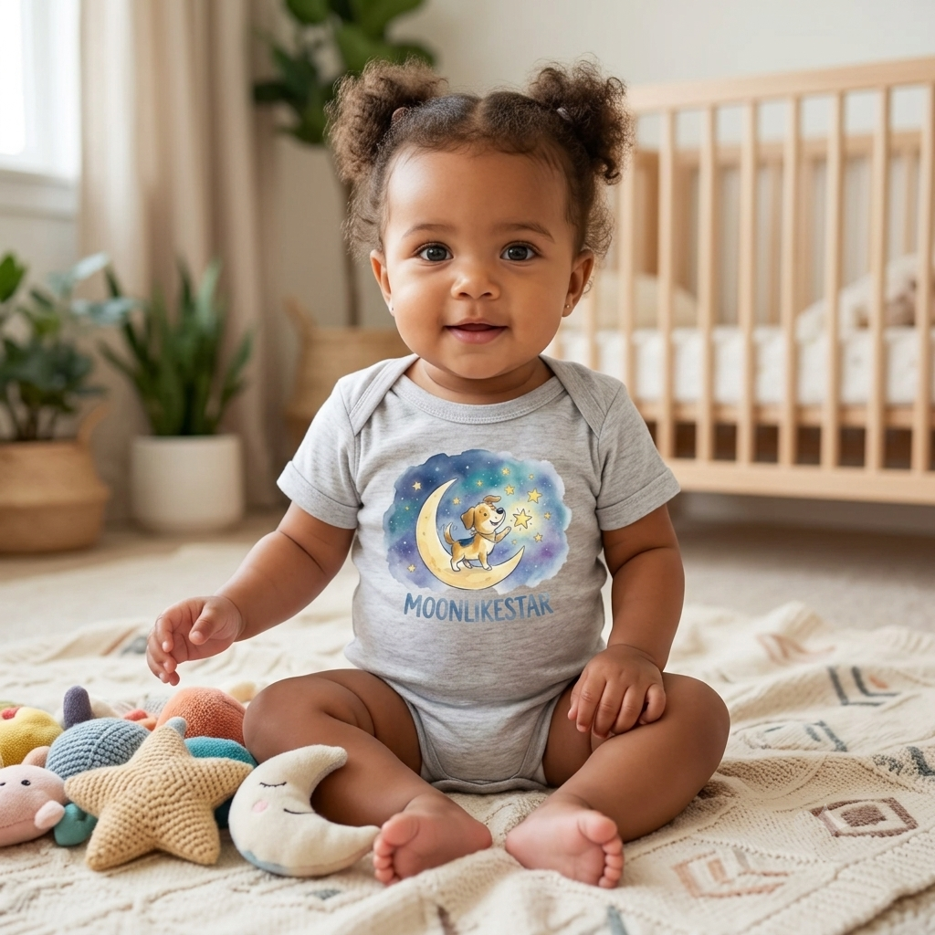 Moonbeam Puppy Wish Onesie